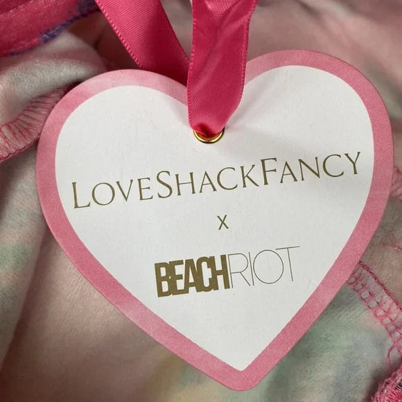 LoveShackFancy X Beach Riot Banded Sweatpants Size XS NWT - Picture 8 of 11